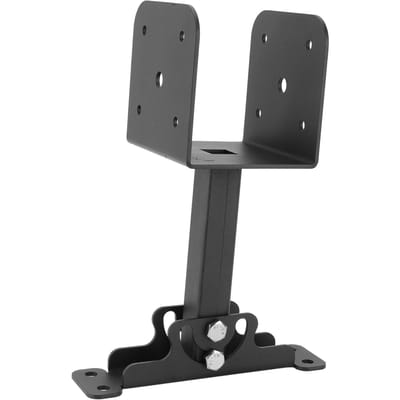 Support de rehausse de toit robuste en acier polyvalent résistant à la rouille pour poutre de rehausse de toit de pergola pour terrasse de jardin black