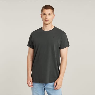 relaxed fit t-shirt van puur katoen model 'Lash washed'