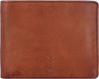 Jack Kinsky Nelson Portemonnee RFID Leer 13 cm - Jongens - Horizontaal - cognac