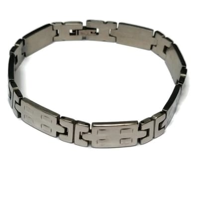 Aramat Jewels | Armbanden | Rvs Schakelarmband edelstaal 20cm | | | |9mm | Staal | Volwassenen | Verkleurd niet