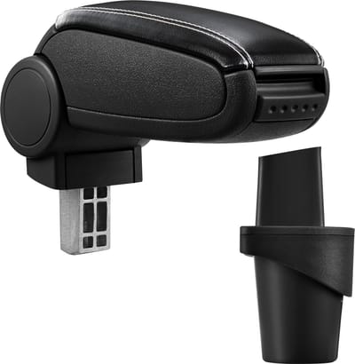 Armsteun-VW Touran-Caddy-2K-kunstleer-zwart+wit stiksel