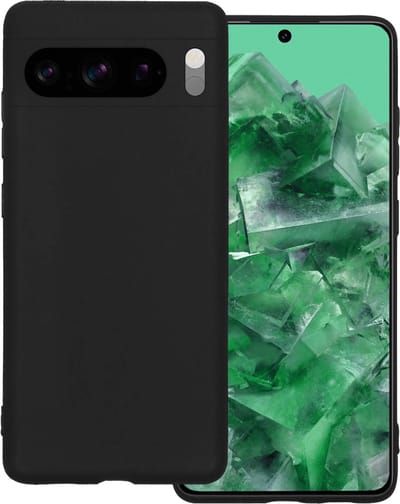 Hoesje Geschikt voor Google Pixel 8 Pro - Sterk & Shockproof - Hoes Cover - Siliconen Case - Zwart
