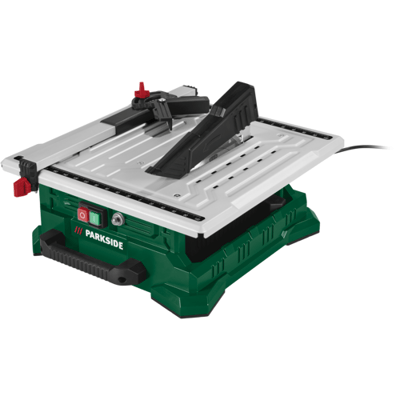 PARKSIDE® Tegelsnijder - Geschikt voor nat slijpen van tegels - Tafel: 39,5 x 38,5 cm - Ideaal voor het nauwkeurig nat snijden van verschillende harde materialen. Dankzij de praktische werktafel en slimme details werk je snel en efficiënt.