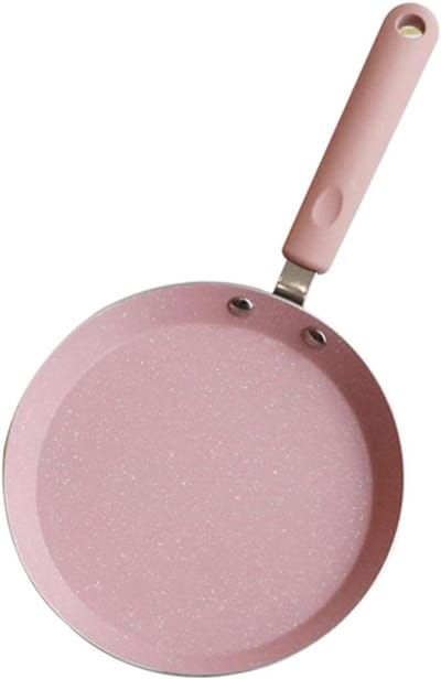 Koekenpan - Koekjespan - Ontbijt Maken - Antiaanbaklaag - 34 cm - Roze