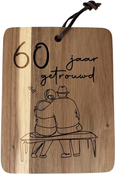 60 jaar getrouwd - Diamanten huwelijk - 60 jaar getrouwd versieringen - 60 jaar huwelijk - Diamanten huwelijk versiering - 60 jaar getrouwd cadeau - Trouwdag - Trouwdag cadeau - Huwelijkscadeau - Trouwdag jubileum - Jubileum huwelijk