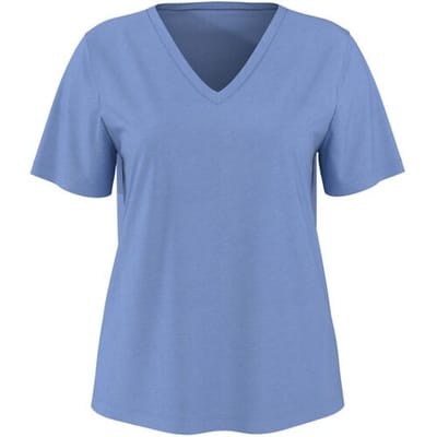 ESMARA Linnen dames T-shirt (Blauw, XS (32/34))