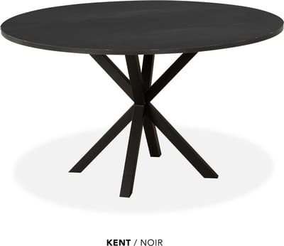 Maxfurn - Eettafel rond | Zeer krasvast | Kleur: Noir | diameter 120cm