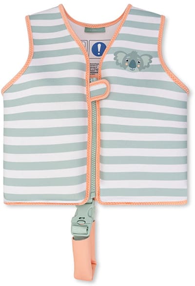 Swim Essentials - Zwemvest Kleuter 3-6 Jaar - Groen - Gestreept - Drijfvest