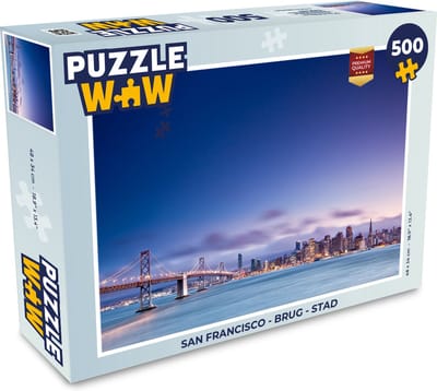 Puzzel San Francisco - Brug - Stad - Legpuzzel - Puzzel 500 stukjes