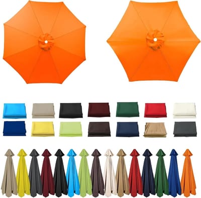 Parasolhoes Vervanging - Parasoldoek Luifel - Buiten Beschutting - Waterdicht UV50+ - 3.0 Meter - Oranje