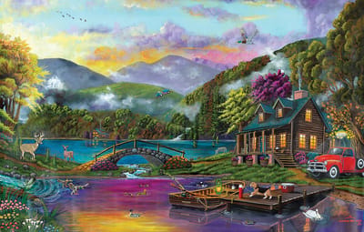 SunsOut puzzel 1000 stukjes "Paradise Lake "