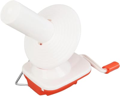 Garen Wikkelapparaat - Handmatig Wikkelen - Handwerken Organiseren - Afneembare Kop - 4.5cm Klem - Wit