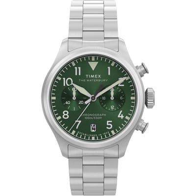 Timex Waterbury Ace TW2Y19100 Horloge - Staal - Zilverkleurig - Ø 41 mm