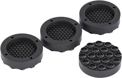 Anti-vibratiepads Wasmachine - Schokdempers Apparaten - Stabiel Plaatsen - Zuignappen Voorkomen Wegglijden - 62 x 62 cm - Zwart