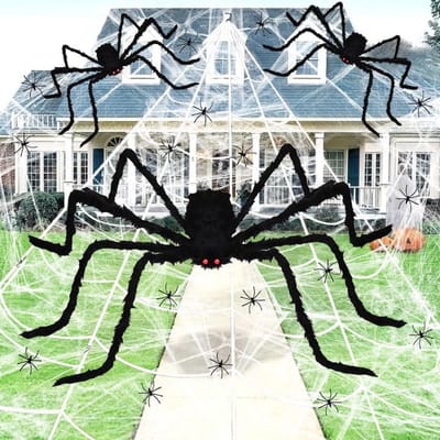 Solacis Halloween Decoratie - Spinnenweb - Halloween versiering - Decoratie buiten - Horror - Eng - Must have voor halloween!