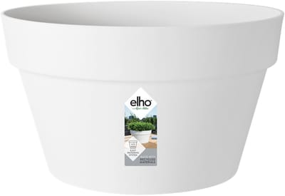 Elho Bloempot Loft Urban - Kunststof - Wit - Diam.35xh20,2cm