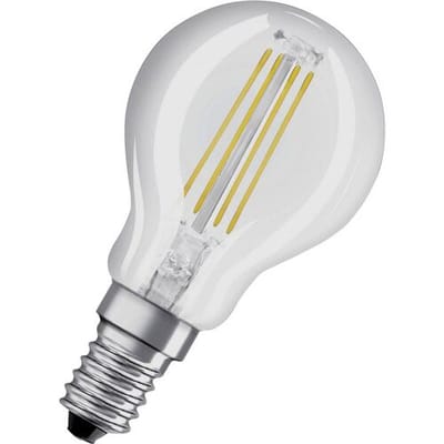 OSRAM HOMELIGHTING 4058075436527 LED-lamp Energielabel E (A - G) E14 Peer 4 W = 40 W Warmwit (Ø x h) 45 mm x 78 mm Filament / Retro-LED 1 stuk(s)