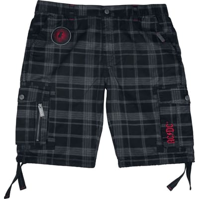 AC/DC Shorts - EMP Signature Collection - M tot 3XL - voor Mannen - zwart-grijs