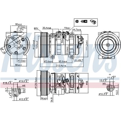 Compressor airconditioning NISSENS 89609
