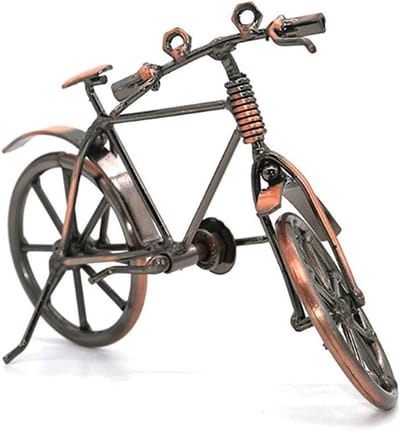 Retro metalen fietsornamenten, decoratieve tafelaccessoires voor fietsfanaten, unieke fietsmodellen en cadeau-ideeën