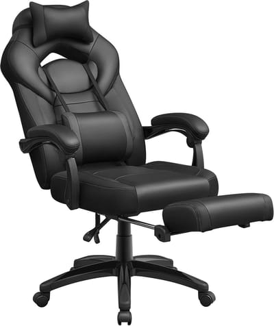 Bureaustoel – Ergonomische Stoel – Kantoorstoel – Gamestoel – Verstelbare Rugleuning – Kunstleer – Draagkracht 150 Kg