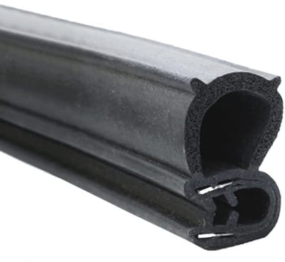 JHUBERS- Autodeurrandbeschermer 5 Meter - U-vormige Randafwerking - Rubberen Afdichting - Weerstrip met Zijlamp - 10mm x 17mm - Voorkomt Lekken en Trillingen