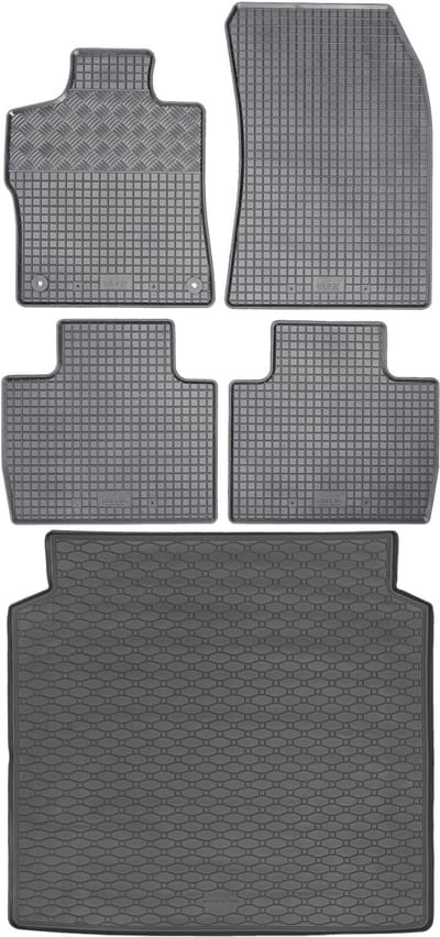 Max-Dywanik Rigum - Kofferbakmat en Autostoelhoezen - Peugeot 408 Fastback - Perfecte Pasvorm - Zwart