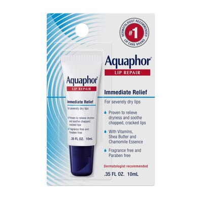 Aquaphor Lip Repair Balm – Droge & Gebarsten Lippen – Intens Hydraterend – Lippenbalsem – 10 ml