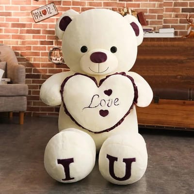 100cm Grote Ik HOU VAN JOU Knuffelbeer Pluche Speelgoed Zachte Opgezette Beer Pop Valentijnsdag Cadeau Voor Vriendin Kinderen 80cm