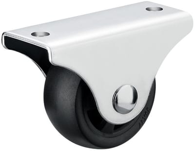 Bokwielen 4 Stuks - Meubelwielen voor Kast en Bed - Geruisloos & Vloerbeschermend - Zwart - 2 inch