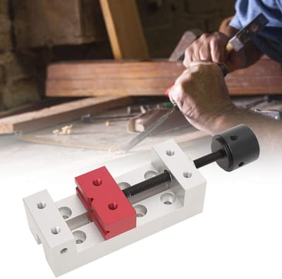 Dailygoods- Machinevice 50mm - Verstelbare Klemmen - Mini Vise - Werkplaats Klem - Snelle Aanpassing - Gepolijste Oppervlakte - Bankvise