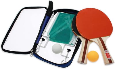 Tafeltennis Set voor 2 Personen - Compleet Bat & Bal Set