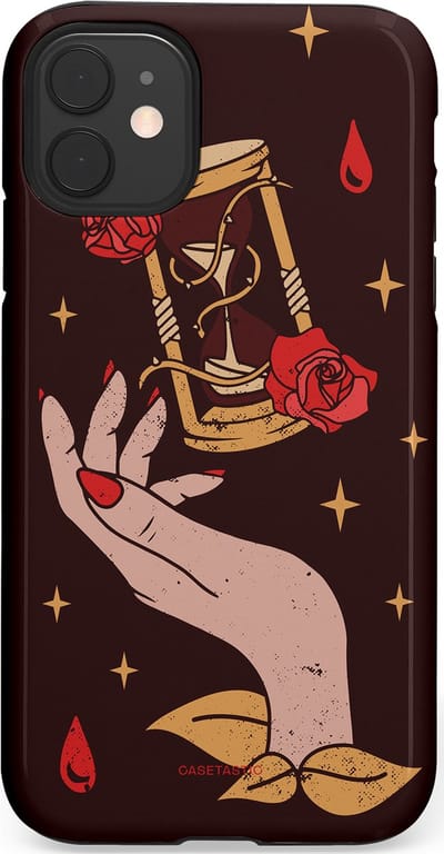 Casetastic Hoesje Geschikt voor Apple iPhone 11 - Stijlvolle Beschermende Duo-layer Case - Magische Hand Roos