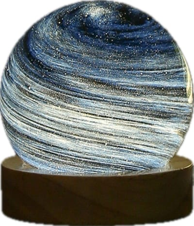 Nachtlamp - Lamp - Tafellamp slaapkamer - Blauwe Lucht - Lucht - Blauw - 8 cm - 3D geprint
