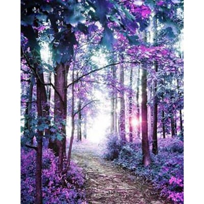 DIY Diamond Painting schilderachtige volledige boor ronde diamant borduurwerk foto 20X30CM gray