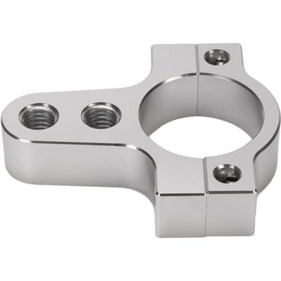 Motorfiets Stuurdemper Vork Frame Klem Beugel CNC Aluminium Verminder Wobbelingen Verbeter Stabiliteit white