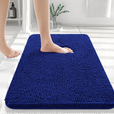 HAPIHAPPY Nieuwe Chenille Badkamermat Extra Zacht Dik Absorberend Shaggy Badmatten Antislip Machinewas Droog Pluche Badkleden 41X61