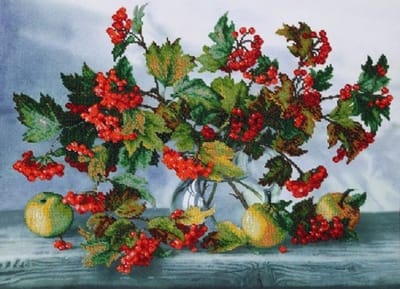 BORDUURPAKKET met kralen/parels - Guelder Rose - Gelderse Roos - VDV