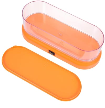 Ultrasoon Reiniger - Sieraden Cleaner - Dagelijkse Reiniging - Efficiënte Vlekverwijdering - 20 x 8 x 72 cm - Oranje