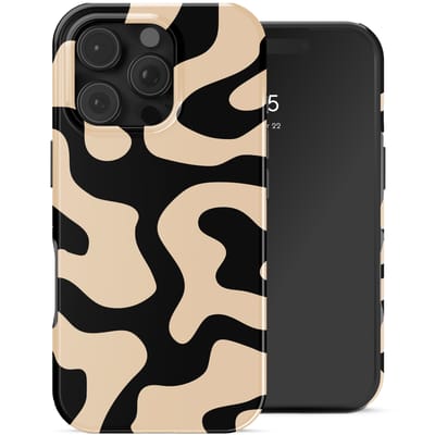 Selencia Hoesje - Geschikt voor Apple iPhone 16 Pro - Backcover - Art Wave Black