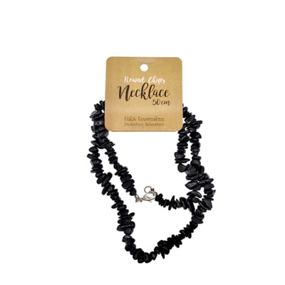 Splitcollier Tourmalijn zwart