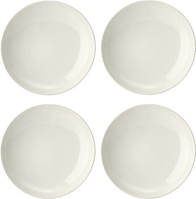Mikasa - Pasta Borden - Cranborne - Keramiek - Crème - Set van 4 - 24cm