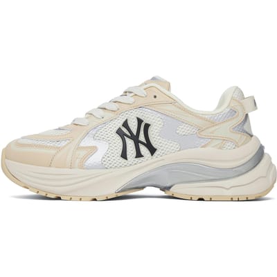 MLB Curve Runner Rétro Confortable Polyvalent Basse Tige Chaussures de Course Baskets Unisexe Beige 3ARNSPL4N-50BGS 39