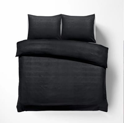 Husch Dekbedovertrek - Embossed Croco - 200x200/220 - Zwart