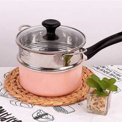 Voedsel Stoomrek - Stoommand Stoompan - Gezond Koken - Roestvrij Staal - 16 cm - Zilver