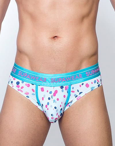 SUPAWEAR Sprint Brief Ditsy Dots - MAAT S - Heren Ondergoed - Slip voor Man - Mannen Brief