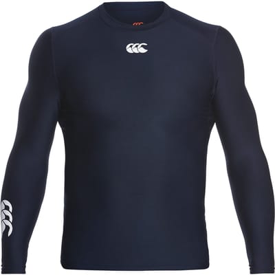 Canterbury Heren ThermoReg Lange Mouwen Basislaag Top (Marine)