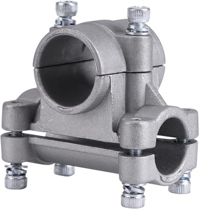 Handgreepbeugel grasmaaier - Handgreep klem - Bosmaaier bevestiging - Aluminium constructie - 26/28mm - Zilver