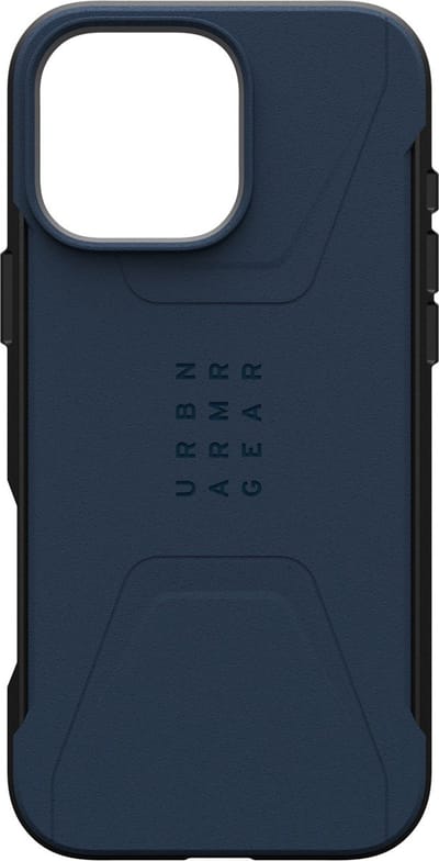 UAG Civilian Hoesje Geschikt voor Apple iPhone 16 Pro Max | Compatibel met MagSafe | Back Cover met Magneet | Blauw