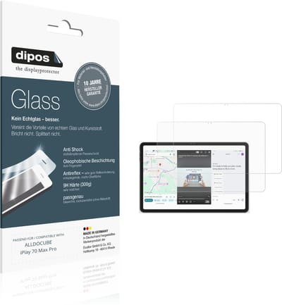 dipos – 2x Matte Pantserfolie geschikt voor ALLDOCUBE iPlay 70 Max Pro | 9H Screenprotector